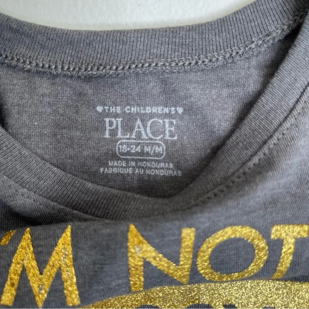 NWT The Childrens Place I'm Not Bossy I'm The Queen Long Sleeve T Shirt 18-24